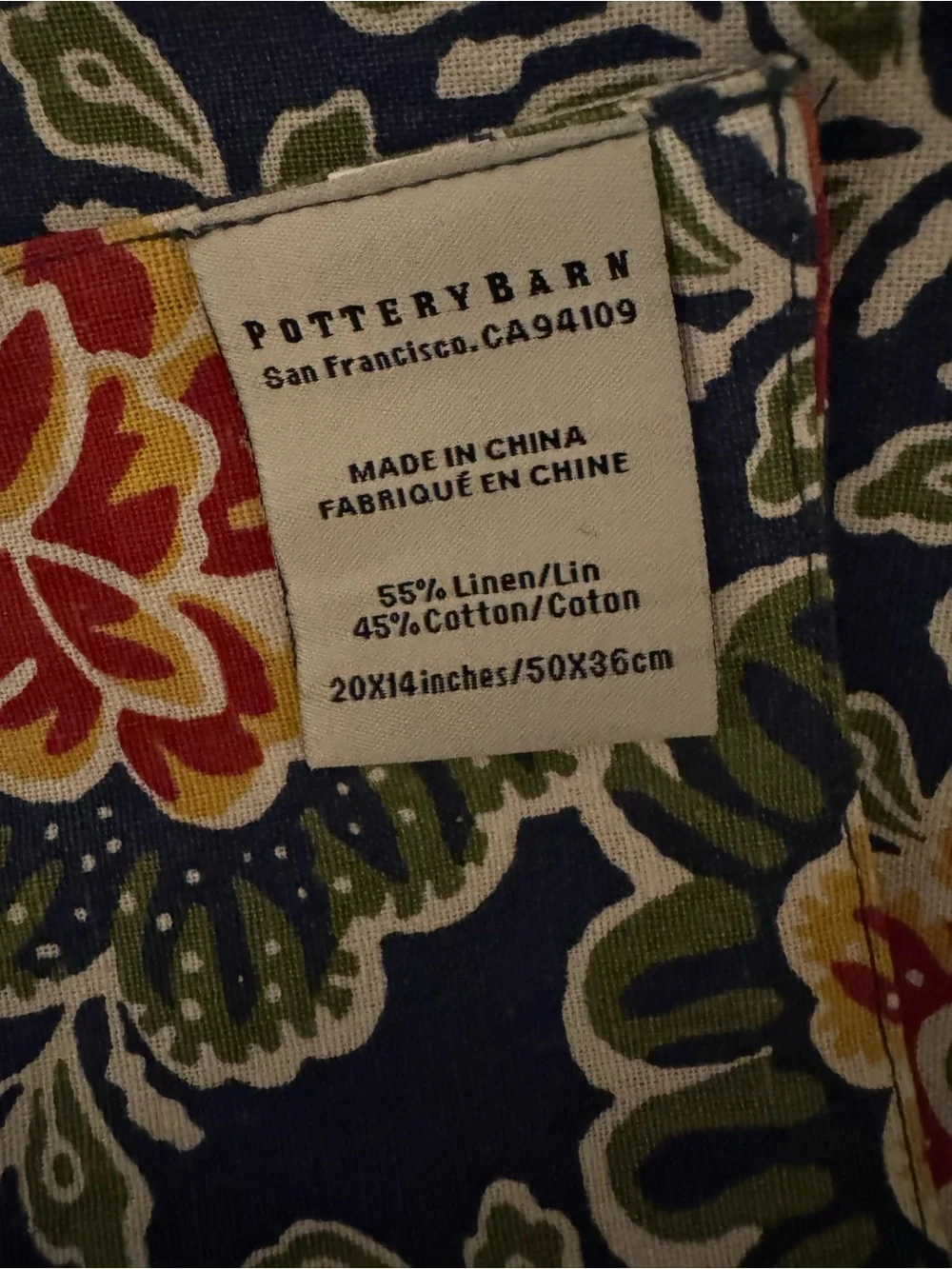 Pottery Barn good includes